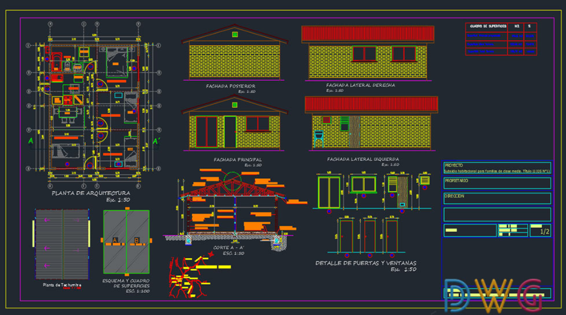 دانلود فایل اتوکد خانه اجتماعی DWG | Social House DWG Drawing برای AutoCAD